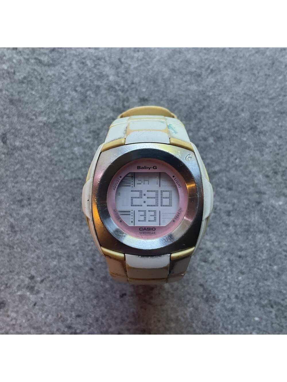 Casio BG1221-7V (3007) Baby-G White Women's Watch Negative Digital Display Bin D
